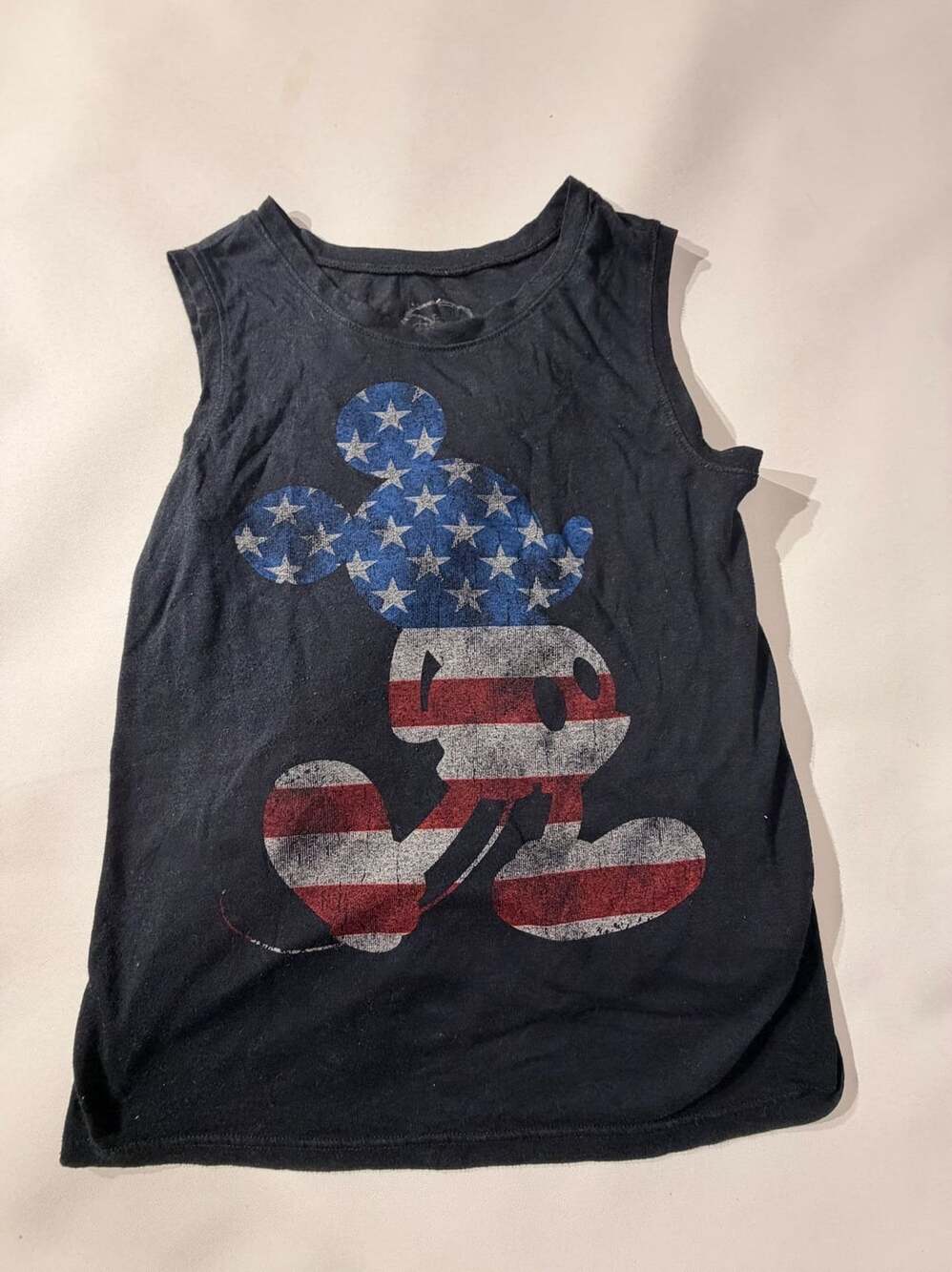 Disney Parks Patriotic Mickey Mouse Stars & Stripes Tank Top Womens S